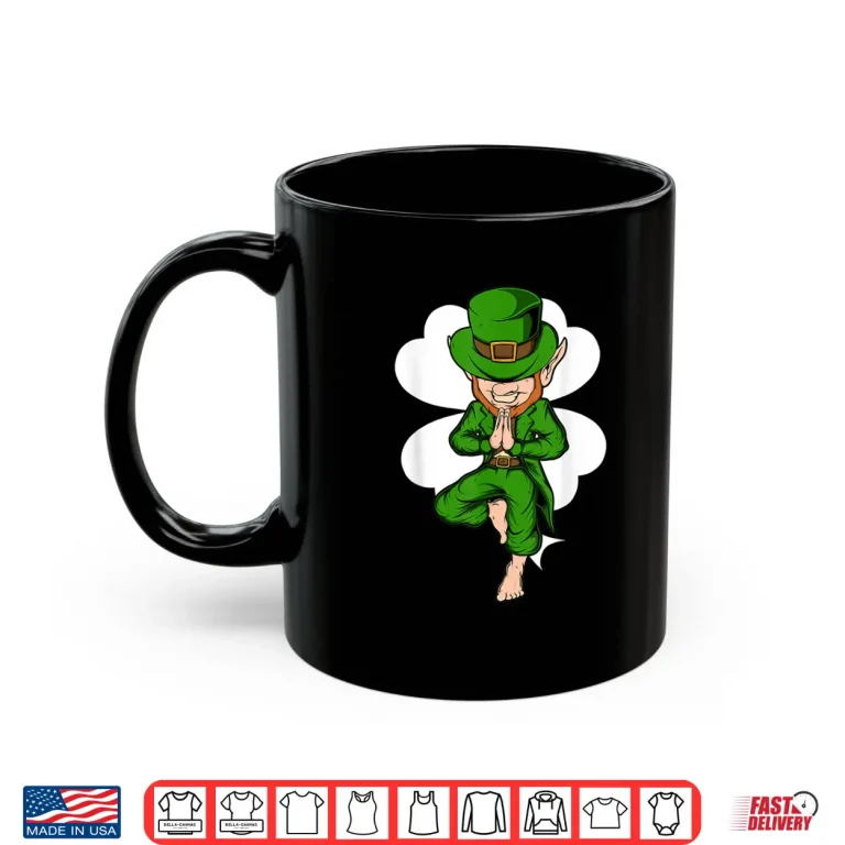 Mug Yoga Pose Leprechaun St. Patricks Day Yoga Shirt