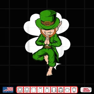Design Yoga Pose Leprechaun St. Patricks Day Yoga Shirt