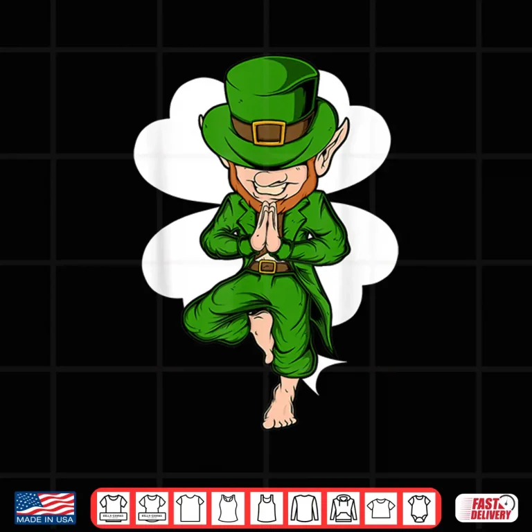 Design Yoga Pose Leprechaun St. Patricks Day Yoga Shirt