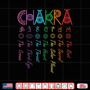 Design Chakra Energy Spirit Spiritual Health Healing Yoga Chakras Shirt