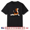 Downward Facing Human Graphic Yoga Funny Womens Shirt