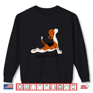 Sweatshirt Downward Facing Human Graphic Yoga Funny Womens Shirt