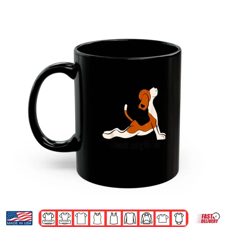Mug Downward Facing Human Graphic Yoga Funny Womens Shirt
