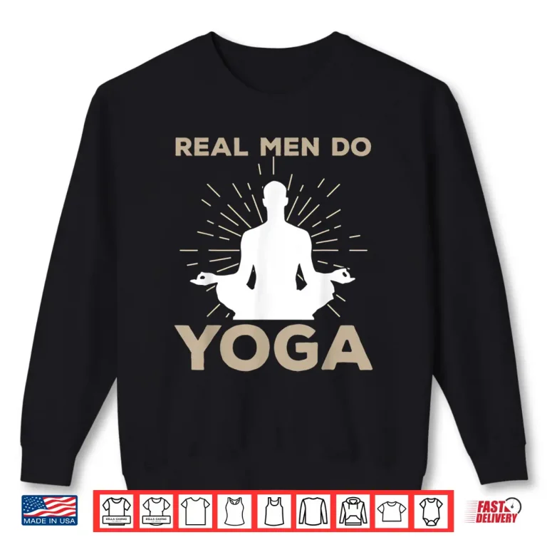 Sweatshirt Funny Yoga Design For Men Boys Yoga Pose Meditation Lovers Shirt