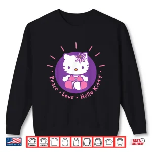 Sweatshirt Hello Kitty Yoga Peace Love Lotus Meditation Shirt