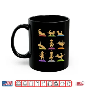 Mug Golden Retriever Yoga Shirt Funny Dogs In Yoga Poses Shirt