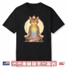 Meditating Chakra Cat Yoga Spiritual Cat Lovers Mandala Shirt