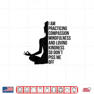 Design Meditating Yoga Mystical Practicing Compassion Healing Shirt