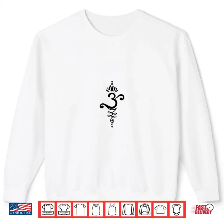 Sweatshirt Om Mantra Yoga Symbol Lotus Flower Unalome Ornament Buddhism Shirt