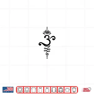 Design Om Mantra Yoga Symbol Lotus Flower Unalome Ornament Buddhism Shirt