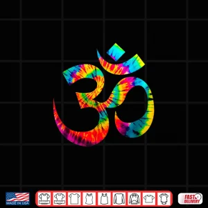 Design Om Yoga Aum Ohm Hindu Spiritual Meditation Tie Dye Shirt