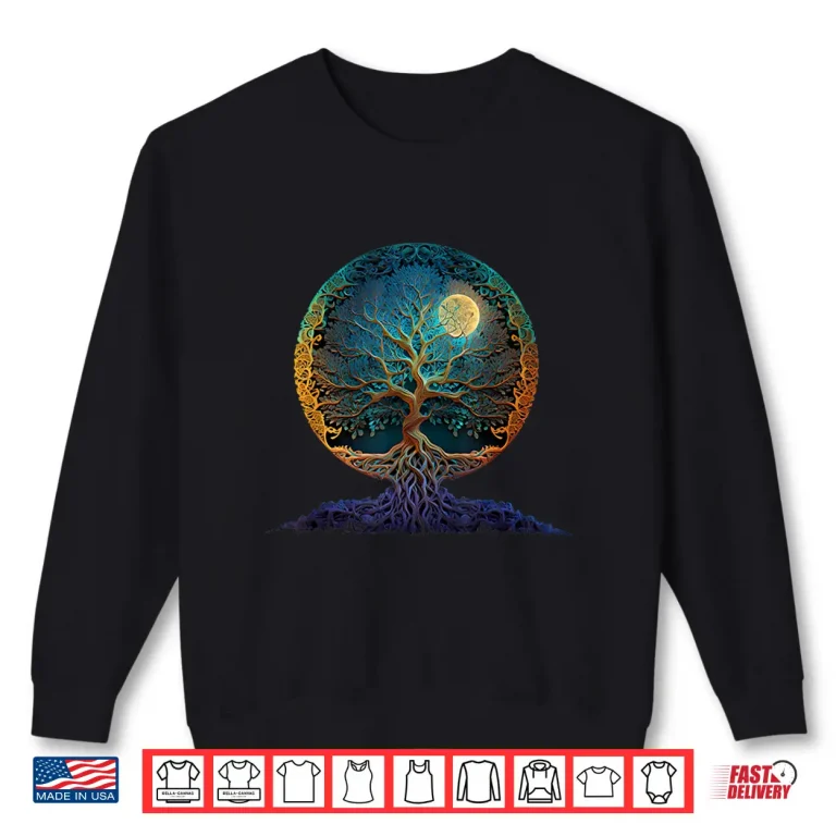 Sweatshirt Tree Of Life Yoga Zen Namaste Meditation Shirt