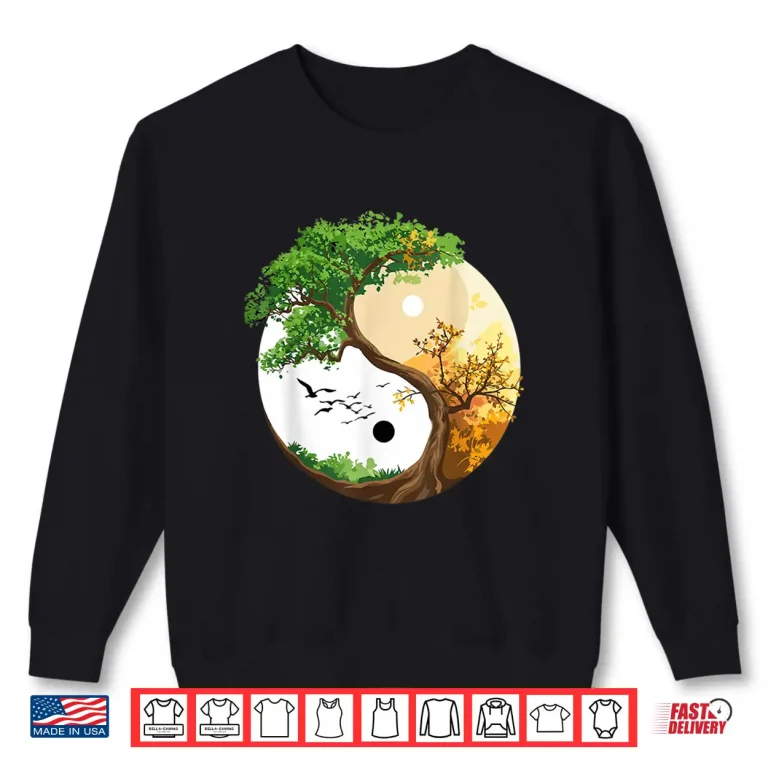 Sweatshirt Yoga Chakra Tree of Life Hatha Wrinkled Hippoe Shirt