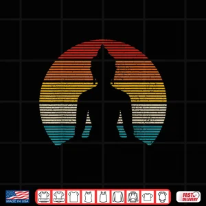 Design Vintage Buddha Buddhism Zen Spiritual Yoga Meditation Gift Shirt