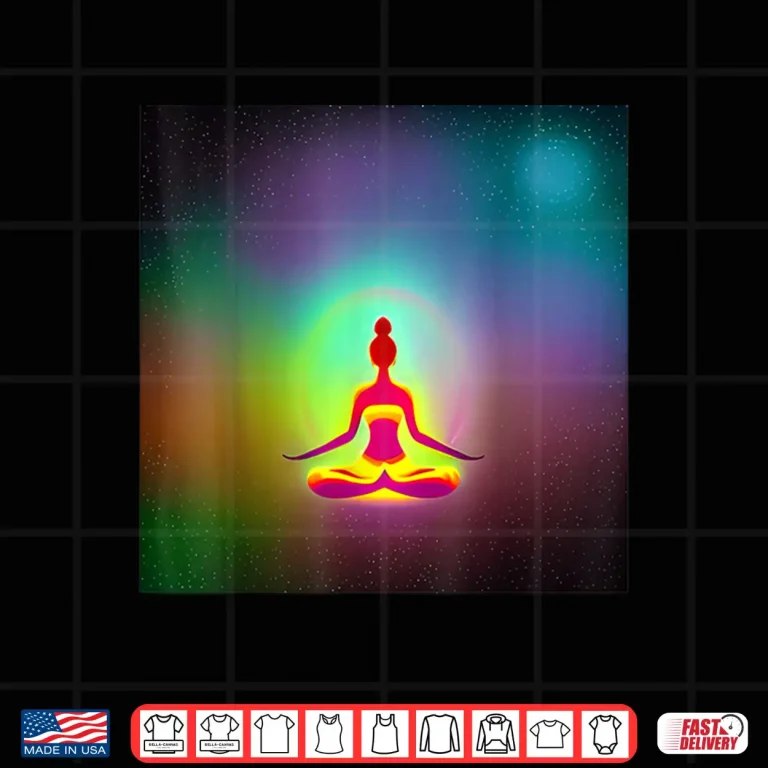 Design Yoga Girl Female Sun Salutation Meditation Chakra Kundalini Shirt