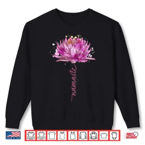 Sweatshirt Yoga Namaste Lotus Flower Yoga Water Lily Yoga Shirt