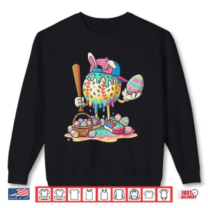 Sweatshirt Easter Baseball Drip Easter Bunny Boys Women Men Shirt