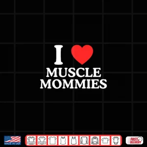 Design I Love Heart Muscle Mommies Funny Gym Baddie Gen Z Meme Lift Premium Tri Blend Shirt