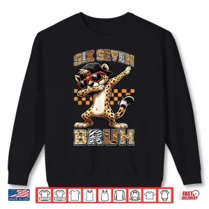 Sweatshirt Six Seven Bruh Cheetah 67 Meme Men Boys Animal Print Kids Shirt