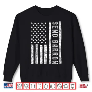 Sweatshirt Vintage Send Barron US Flag Shirt