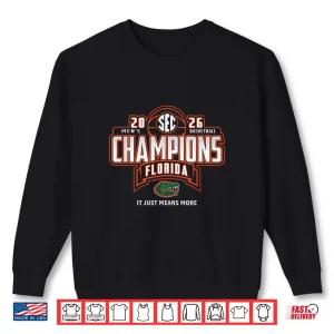 Sweatshirt Florida Gators Mens Basketball SEC Champs 2026 Season Shirt