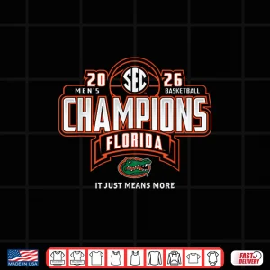 Design Florida Gators Mens Basketball SEC Champs 2026 Season Shirt