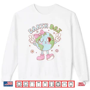 Sweatshirt Cute Earth Day Shirts For Girls Kids Toddler Save The Planet Shirt