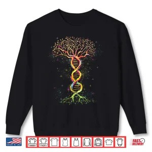 Sweatshirt DNA Tree Funny Tree Life Genetic Biologist Earth Day Humor Shirt