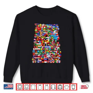 Sweatshirt Countryballs world flags Shirt