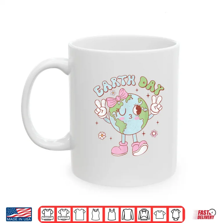 Mug Cute Earth Day Shirts For Girls Kids Toddler Save The Planet Shirt