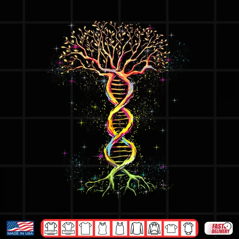 Design DNA Tree Funny Tree Life Genetic Biologist Earth Day Humor Shirt