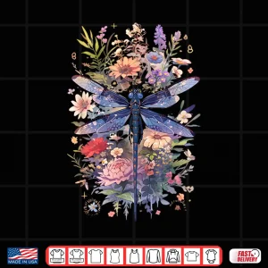 Design Beautiful Dragonfly Watercolor Art Insect Lover Earth Day Shirt