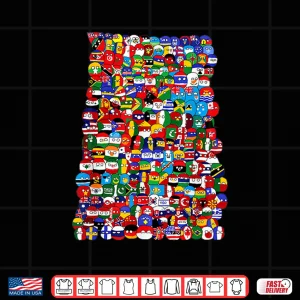 Design Countryballs world flags Shirt