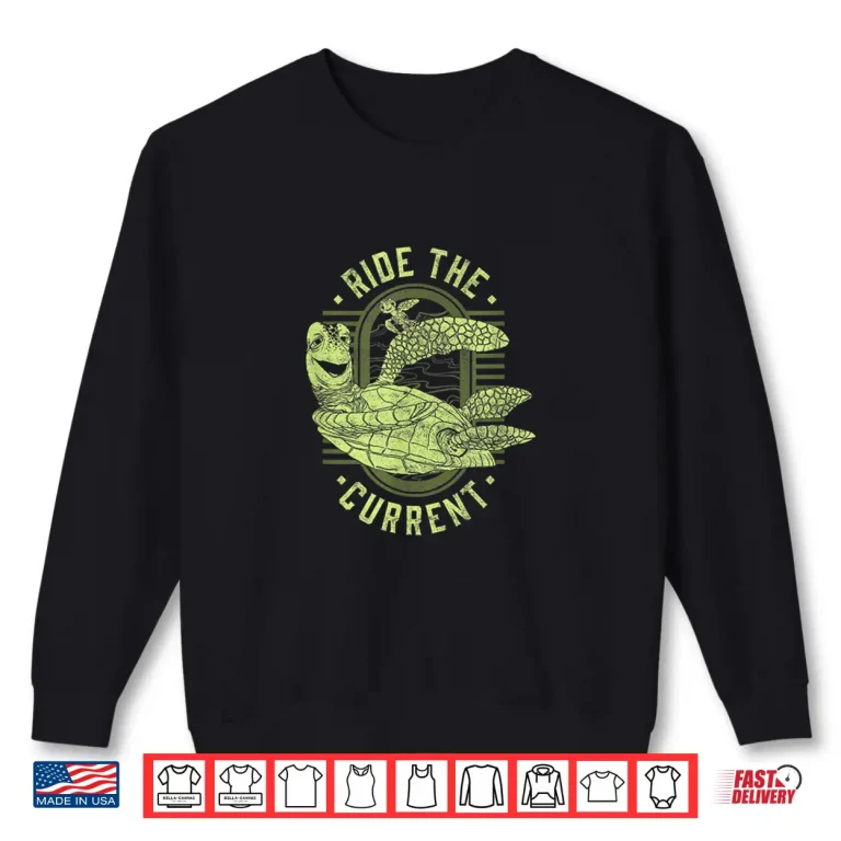 Sweatshirt Disney Pixar Finding Nemo Earth Day Crush Squirt Current Shirt