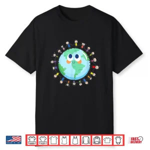 Earth Day Happy Children Around The World Save The Planet Shirt