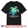 Funny Earth Day 2026 Save The Earth Sea Turtle Kid Boys Girl Shirt