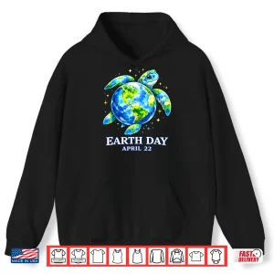 Hoodie Funny Earth Day 2026 Save The Earth Sea Turtle Kid Boys Girl Shirt