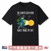 Funny Earth Rotation Earth Day Science Teacher Kids Women Shirt