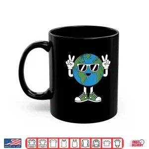 Mug Funny Earth Day Planet Peace Hand Boys Girls Kids Toddlers Shirt