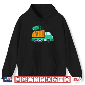 Hoodie Garbage Truck Waste Recycle Trash Collector Earth Day Shirt