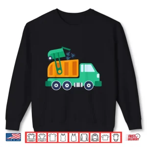 Sweatshirt Garbage Truck Waste Recycle Trash Collector Earth Day Shirt