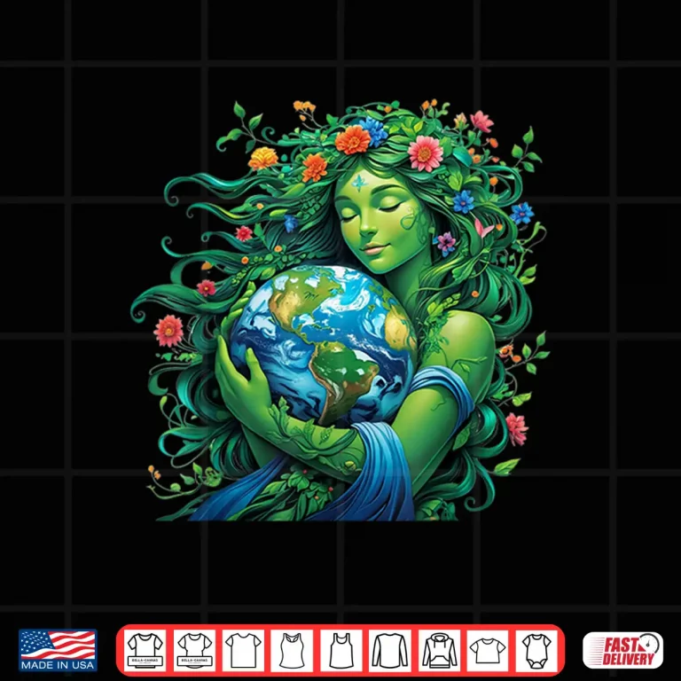 Design Green Mother Nature Earth Day Earth Mother Planet Nature Shirt
