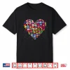 Heart World Country Flags Planet Birthday Earth Day Shirt