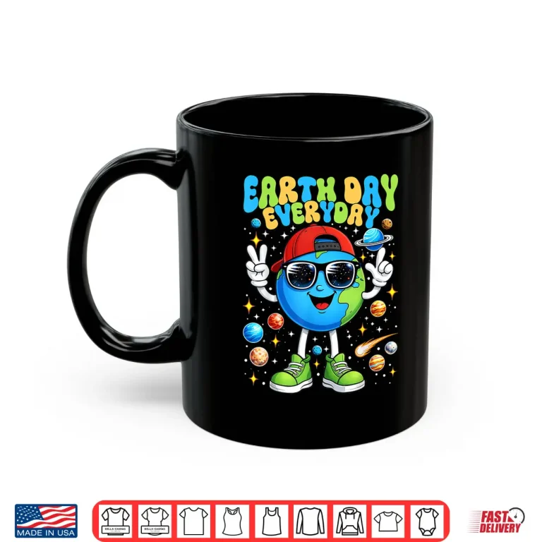Mug Happy Earth Day 2026 Save The Planet Earth Day Everyday Kids Shirt