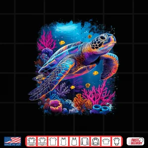 Design Sea Turtle Beach Earth Day Ocean Animal Scuba Diving Diver Shirt