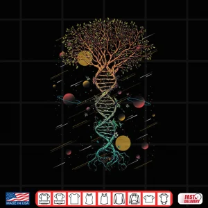 Design DNA Tree Life Biology Environment Science Genetics Earth Day Shirt