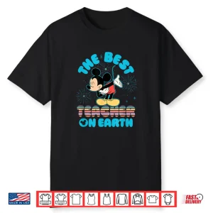 Disney Mickey Mouse Best Teacher On Earth Teachers’ Day Gift Shirt