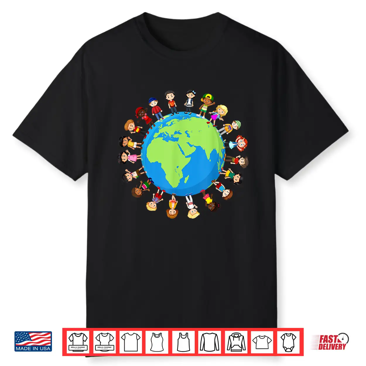 Earth Day Children Around The World Environmentalist Shirt Earth Day Children Around The World Environmentalist Shirt