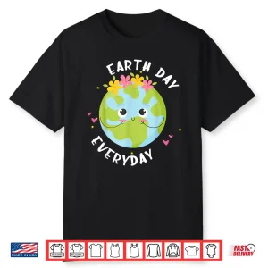 Earth Day Everyday Shirt Kids Youth Toddler Girl Environment Shirt