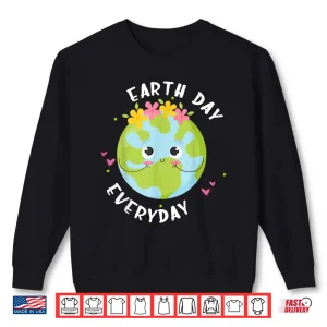 Sweatshirt Earth Day Everyday Shirt Kids Youth Toddler Girl Environment Shirt